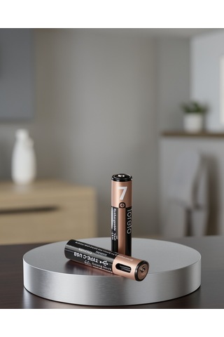 Usb Type-c Şarjlı Aaa Lityum Pil 1000+ Şarj Döngüsü Uczzzşarjlıpil