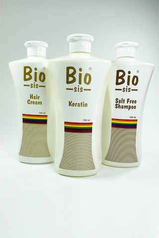 Bio Sis Brezilya Fönü 3'lü Set Keratin + Saç Kremi + Tuzsuz Şampuan 3 x 700 ML