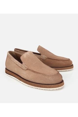 Hotiç Erkek Süet Deri Bej Kalın Tabanlı Günlük Loafer 02ayh320060a310 02ayh320060a310