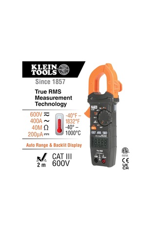 Cl320 Dijital Pens Ampermetre, Hvac Ac Otomatik Aralık Ayarlı 400a, Ac/dc Voltaj, Trms, Dc Mikroamper, Direnç, Frekans, Ncvt, Sıcaklık