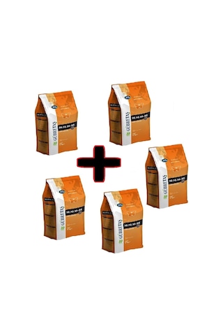 5 Adet Gübretaş 20-20-20 Npk Gübresi 1 Kg, Toplam 5 Kg