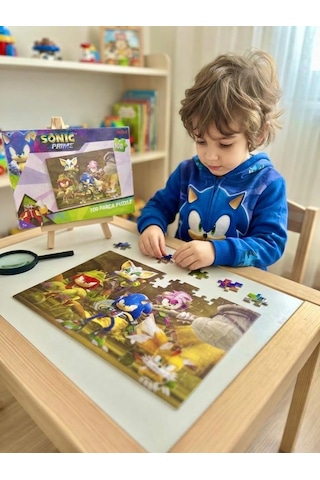 TıfılToys Sonic 100 Parça Puzzle Eğitici Ve Eğlenceli Zihinsel Gelişim Destekleyen Puzzle