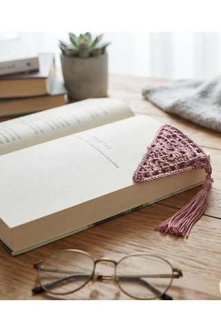 El Emeği Örgü Kitap Ayracı