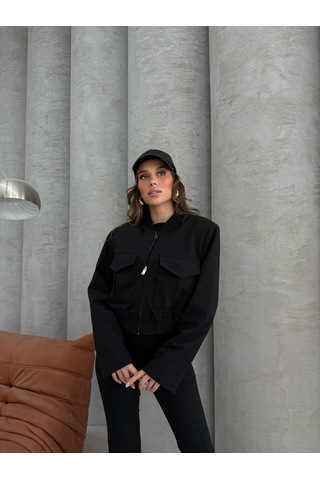 Siyah Bomber Ceket Siyah