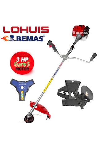 Lohuis Remaş Cg63 Benzinli Motorlu 3 Hp Yan Tırpan Ot Çalı Tırpanı