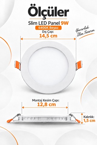 Onerous Beyaz Led Işık, 9w, 220v