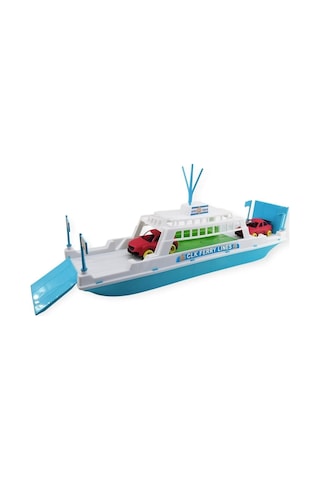 Feribot Araç Taşııyan Gemi 45 Cm - Mavi Feribot Araç Taşııyan Gemi 45 Cm - Mavi