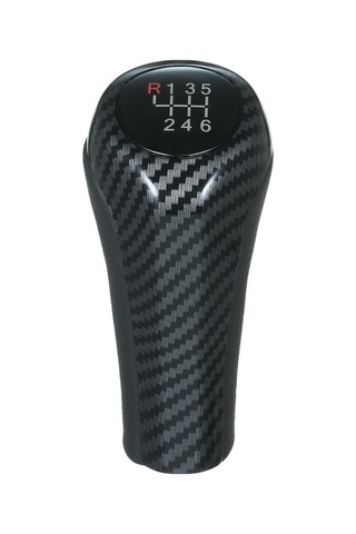 Fortunelane Bmw İçin 6 Vites Kırmızı Yazılı Manuel Vites Çubuğu, Karbon Desenli Işıklı Kırmızı Kırmızı