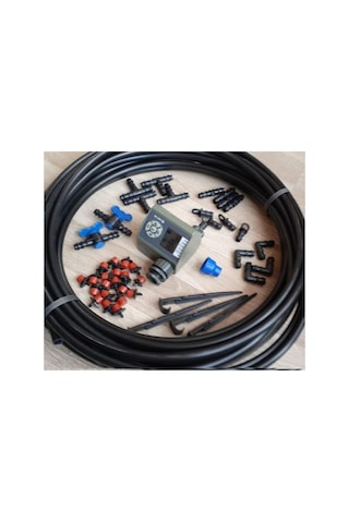 Depolife Verve Elektronik Bahçe Sulama Sistemi 20 Metre Damlalama Sulama Sistemi Ve Ekleme Parçalı Set Sku: Smgstka6493f0469