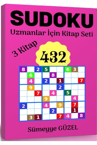 Uzmanlar için Çok Zor Sudoku Kitap Seti 3 Kitap