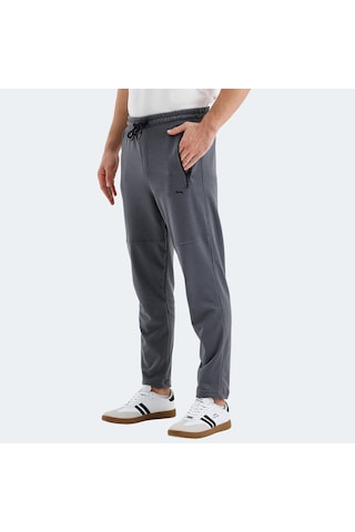 Slazenger KENNARD Erkek Fermuar Cepli Koyu Gri Eşofman Altı