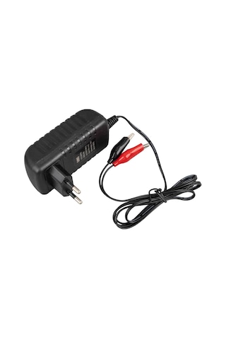 Weko 14.4 Volt 1 Amper Krokodil Uçlu Adaptör Akü Şarj Cihazı Aleti Kuru Asit Jel Aküde Kullanılır 14.4v-1a