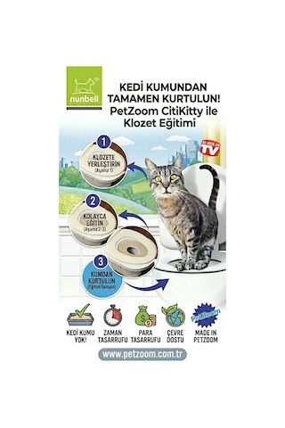 Büro Ev Ofis Evcil Hayvanı İçin Klozet Kedi Tuvaleti