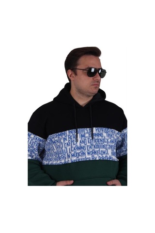 Starbattal Büyük Beden Kapüşonlu 3ip Sweat Transforming 25713 Lacıvert Lacivert