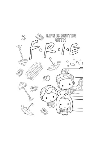 The Official Friends Coloring Book: The One With 100 Images To Color