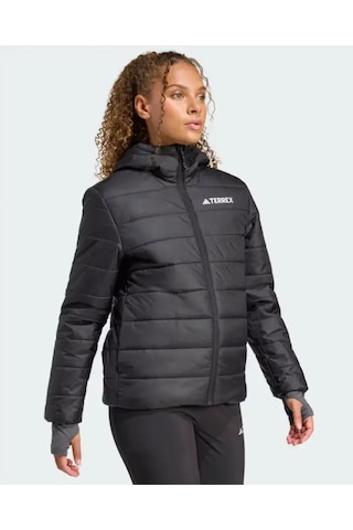 Adidas Terrex Multi Essentials Clımawarm Insulated Hooded Kadın Mont Siyah