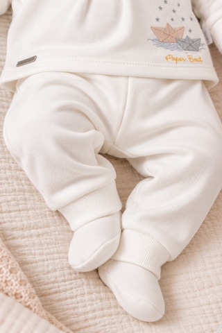 Babyhola %100 Pamuk Erkek Bebek Alt Üst Takım 13748 Gri
