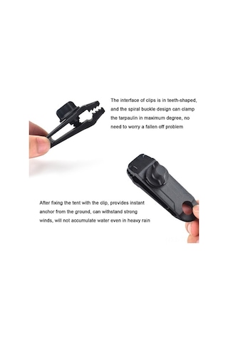 Tongxida Dayanıklı Nylon Çadır Klipsleri - Karavan, Tekne, Kamp İçin 5/10/20'li Paket Kırmızı Kırmızı