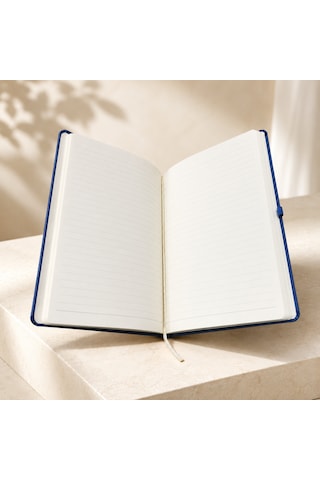 Şık Tasarım Lastikli Ajanda/defter - 4 Farklı Renk Seçeneği Lacivert