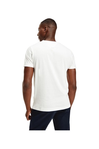 Tommy Hilfiger Erkek Marka Logolu Gündelik Kullanıma Uygun Organik Pamuklu Beyaz T-shirt Mw0mw114651-10800 Beyaz