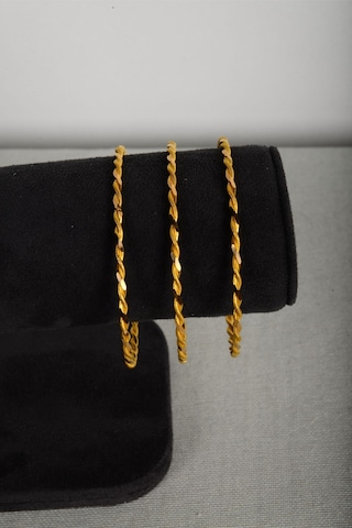 Eflil Gold 25 Gram Paftalı Bilezik 22 Ayar Yatırımlık