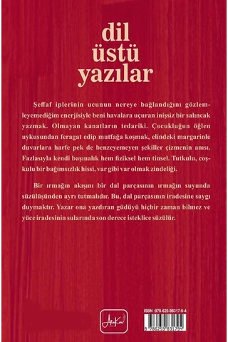 Dil Üstü Yazılar / Zeliha Aypek