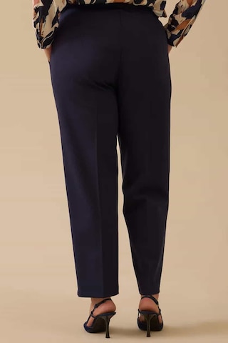 Seçil Kadın Büyük Beden Klasik Kesim Bilek Boy Pantolon - Lacivert 4358890