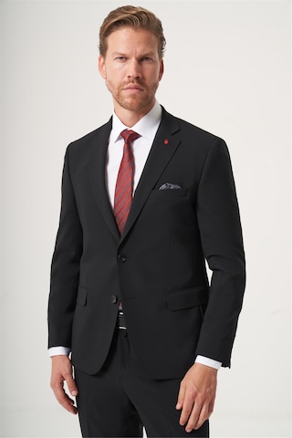 İmza Siyah Mono Yaka 6 Drop Slim Fit Tam Astar Esnek Takım Elbise 1001260181