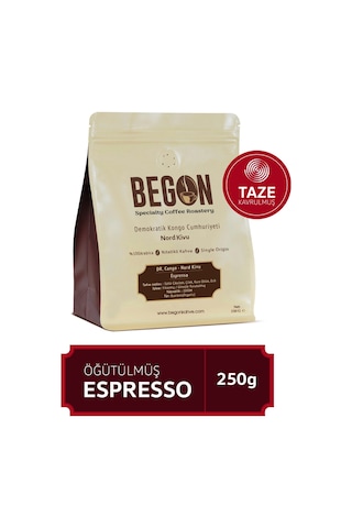 Begon Kahve Nord Kivu Premium Espresso Öğütülmüş Kahve 250 G