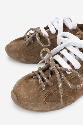 Valmenti Kadın Hakiki Deri Kahverengi Sneakers & Spor Ayakkabı 154 7028 Bn Ayk Y26 Sıgaro Suet