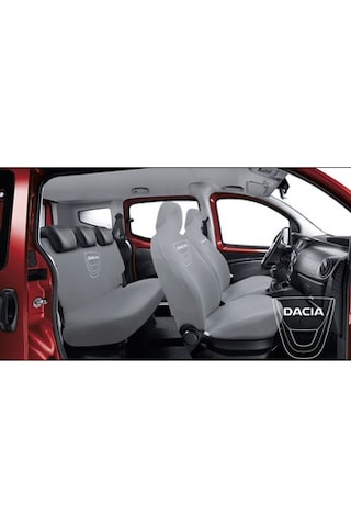 Oto Koltuk Kılıfı Ön Arka Set Gri Dacia Renk Seçeneği-Gri