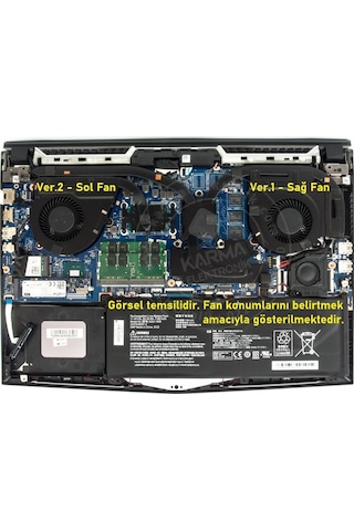 Casper Excalibur G650, G660, G750, G780 Notebook Gpu, Ekran Kartı Fanı / Ver.1 Sağ Fan / Fan642