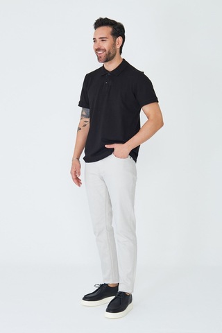 Açık Gri Erkek Gabardin Spor Pantolon Taş
