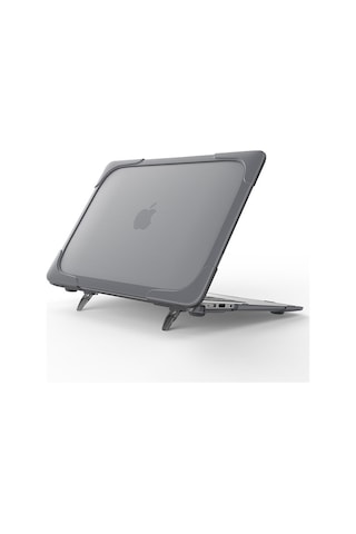 Ally Macbook Air 11.A1370.A1465 Standlı Koruyucu Kılıf Şeffaf