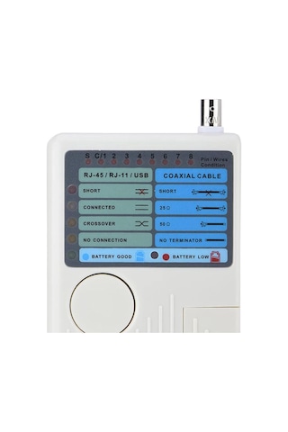 Powermaster Rj11+rj45+usb+bnc Cat6 Network Kablo Test Cihazı Pm-20629