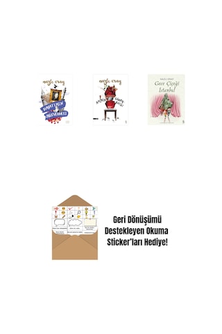 Hayatımın Müsveddesi + Kalbin Güneybatısı + Gece Çiçeği İstanbul + Okuma Sticker'ları