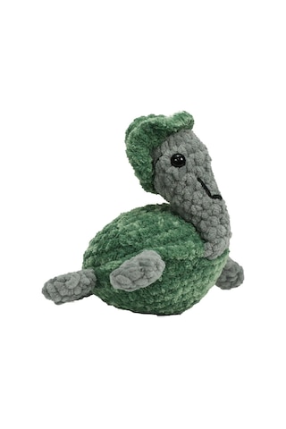 E38 El İşçiliği Peluş Kaplumbağa 15 Cm - 6257 Karışık Çok Renkli