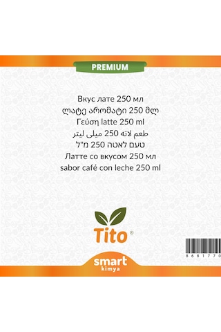 Premium Latte Aroması 250 Ml