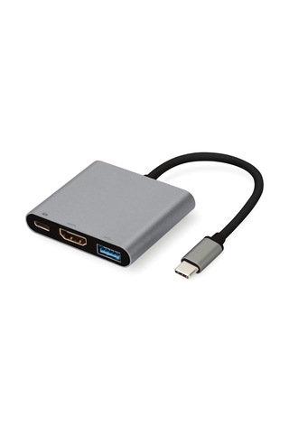 Type-c To Usb 3.0 4k Ultra Hd Hdmı 3 In1 Dönüştürücü Adaptör - Cr13hb