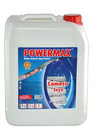 Powermax Parfümlü Çamaşır Suyu 5 Lt -pwrmx008 Powermax Parfümlü Çamaşır Suyu 5 Lt -pwrmx008