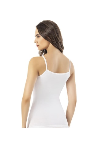 Kota Bayan Bambu İp Askılı Atlet 6611b Beyaz