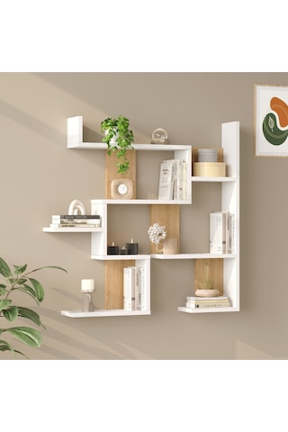 Wall 26 Duvar Rafı Sepet-beyaz Wal26-sw Sepet Ceviz