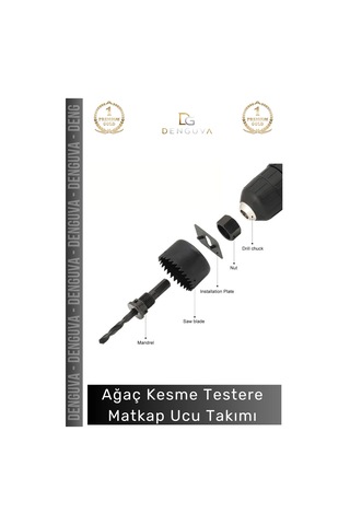 Matkapucutakımı 16 Parça Panç Seti Metal Ahşap Plastik Alüminyum Delme Aparatı Kesme Matkap Ucu Tak