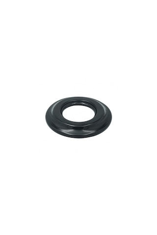 Porselen Yuvarlak Çerçeve 100 100 Mm 1 Gözlü, Sıva Altı-siyah