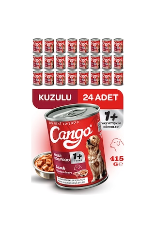 Cango Yetişkin Yaş Köpek Maması Kuzu Etli 415gr 24lü