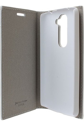 G2 Mini D610 İle Uyumlu Magnum Serisi Yan Model Kapaklı Kılıf Beyaz
