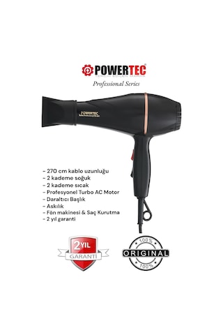 Powertec TR-501 Profesyonel Fön Makinesi