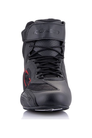 Alpinestars Faster-3 Rideknit Korumalı Motosiklet Botu Siyah Gri Kırmızı