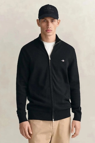 Gant Erkek Siyah Regular Fit Fermuarlı Hırka-24713