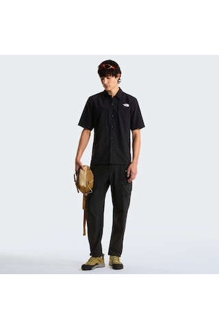 The North Face M Packable Short Sleeve Shırt Erkek Tişört Nf0a8ftqjk31 Siyah